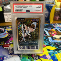 1997 Pocket Monsters Carddass Kabutops-Prism Carddass PSA NM-MT 8