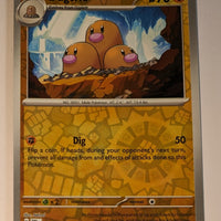 English Pokemon Scarlet & Violet Obsidian Flames 104/197 Dugtrio Reverse Holo