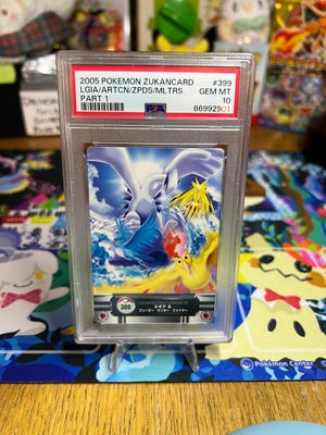 2005 Carddass Pokemon Advanced Generation Zukan Card Zapdos Lugia Moltres Articuno  PSA GEM MT 10