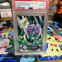 2005 Carddass Pokemon Advanced Generation Zukan Card Celebi & Suicune  PSA GEM MT 10