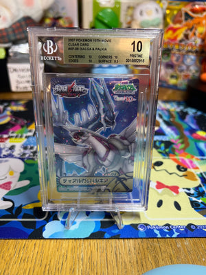 BGS Graded Pristine 10 2007 10th Movie Clear Card Palkia & Dialga