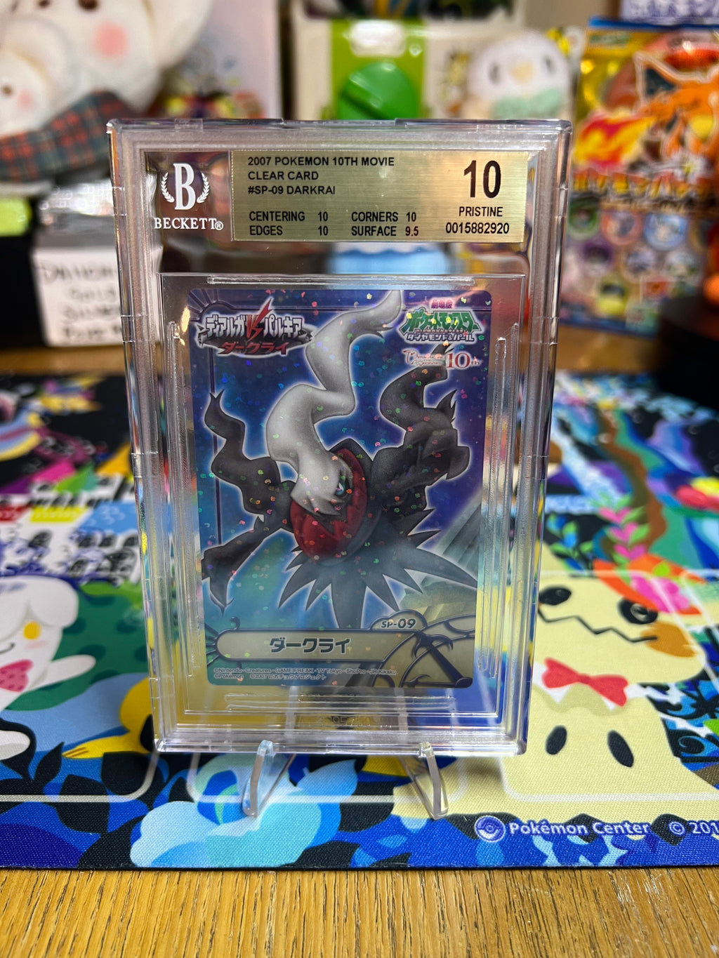 BGS Graded Pristine 10 2007 10th Movie Clear Card Darkrai