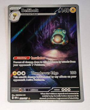 English Pokemon Scarlet & Violet Obsidian Flames 201/197  Bellibolt Holo