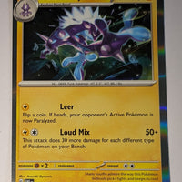 English Pokemon Scarlet & Violet Obsidian Flames 072/197 Toxtricity Holo