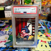 2005 Carddass The Pokemon Weekly Advanced Generation Mime Jr. Foil PSA NM-MT 8