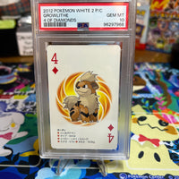 2012 Pokemon White 2 Playing Cards Growlithe 4 Of Diamonds PSA GEM MT 10