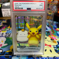 2005 Carddass The Pokemon Weekly Advanced Generation Pikachu Holo PSA MINT 9