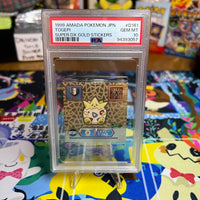 1999 Amada Pokemon Japanese Super Dx Gold Stickers Togepi Super Dx Gold Stickers PSA GEM MT 10