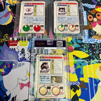 1996 Pokemon Japanese Bandai Carddass Vending Carddass Vending Lot Gengar, Haunter, Gastly