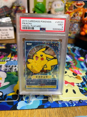 2013 Carddass Pokemon Visual Placards Pikachu Visual Placard PSA MINT 9