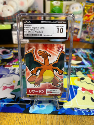 2016 Japanese Pokemon SM Mega Get Prize Card - Charizard #14 CGC 10