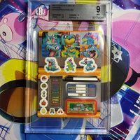 BGS Graded Zukancard & Seal SP Sticker Mint 9 Totodile Evolution Line