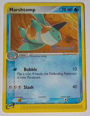 English Pokemon 011 Marshtomp (Winner Stamped Promo)